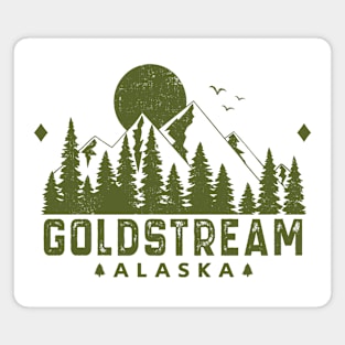 Goldstream Alaska Mountain Souvenir Magnet